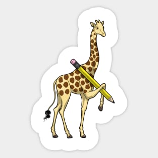 Giraffe Pupil Pencil Sticker